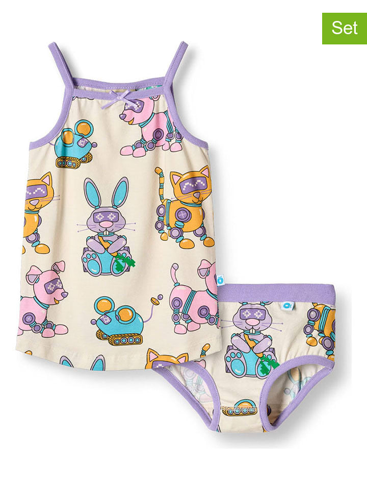 Småfolk 2-częściowy zestaw bielizny w kolorze fioletowym rozmiar: 110/116