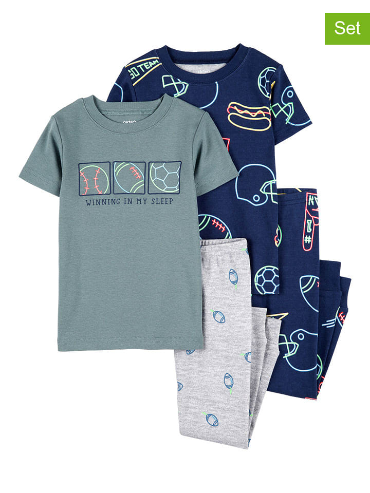 carter's Piżamy (2 szt.) w kolorze niebiesko-granatowym rozmiar: 92