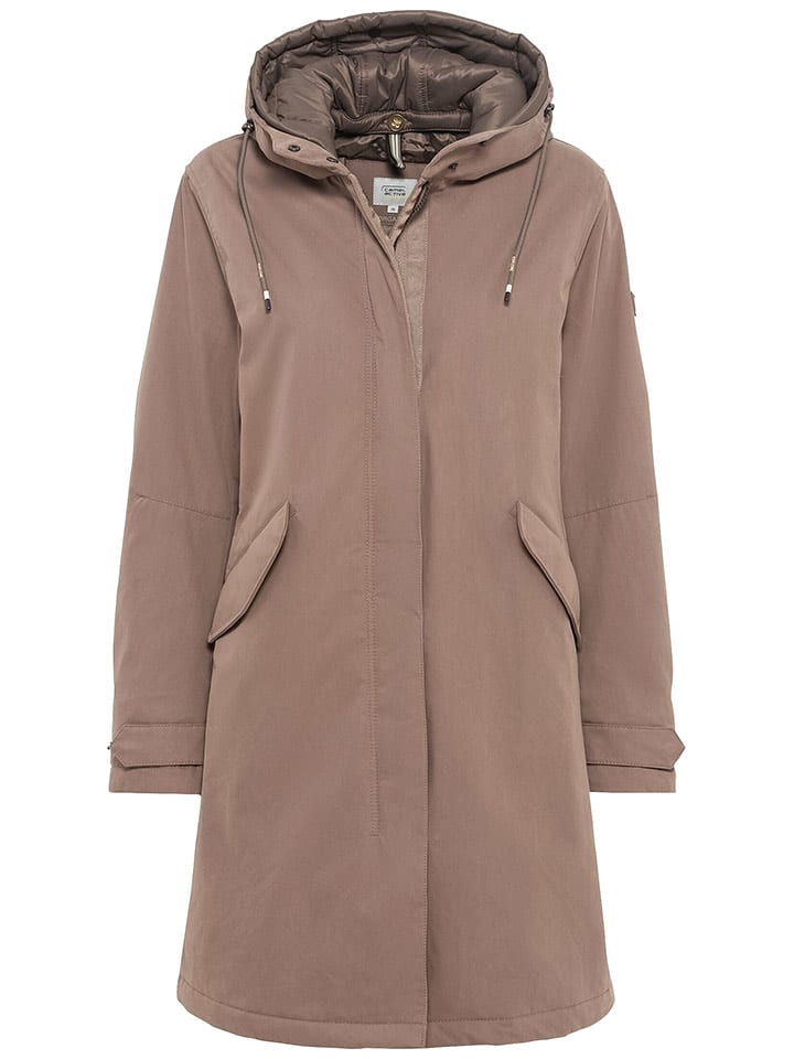 Camel Active Płaszcz przejściowy w kolorze szarobrązowym rozmiar: 40