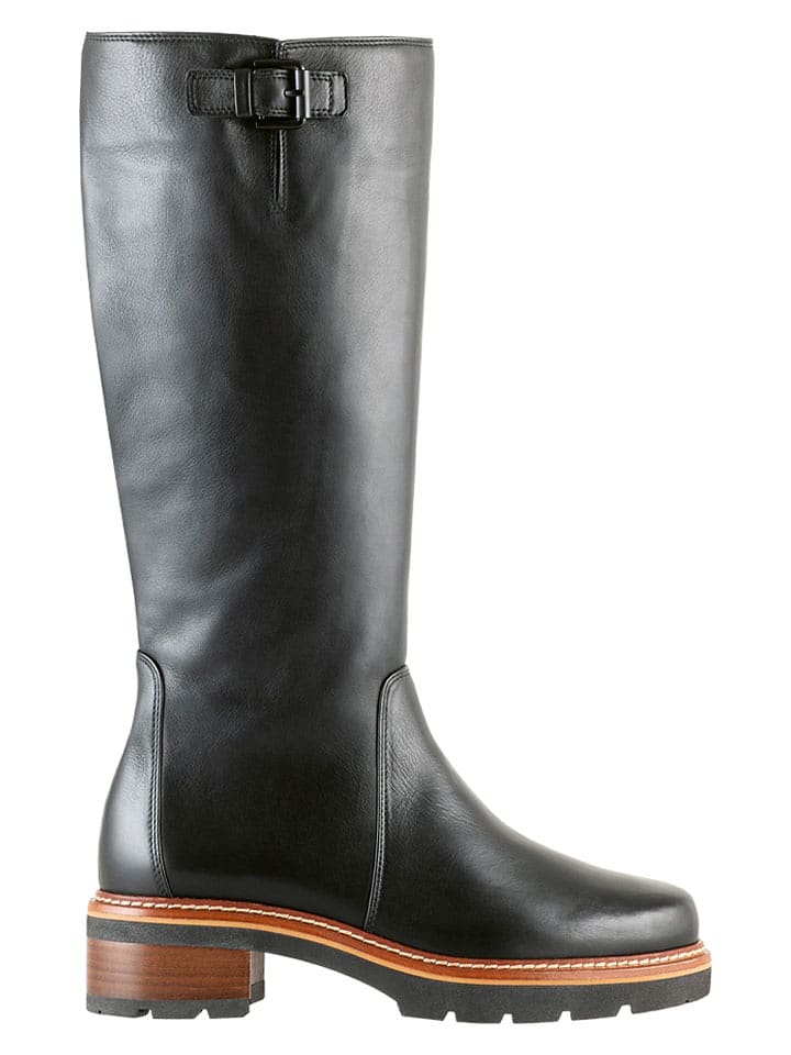 Högl Skórzane kozaki w kolorze czarnym rozmiar: 37