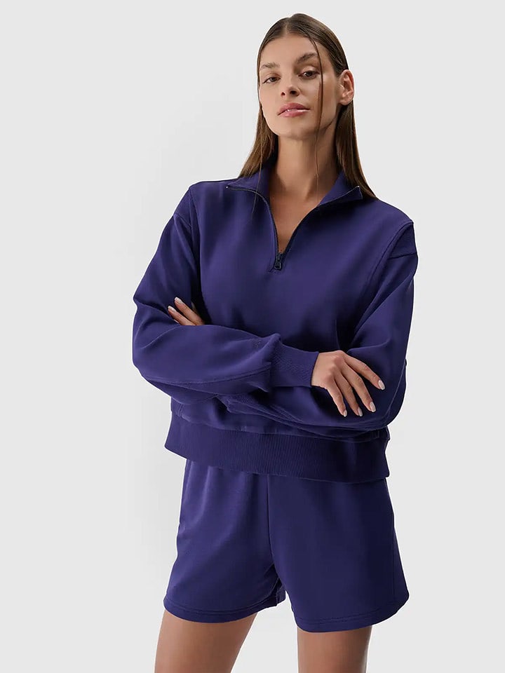 4F Bluza w kolorze granatowym rozmiar: L