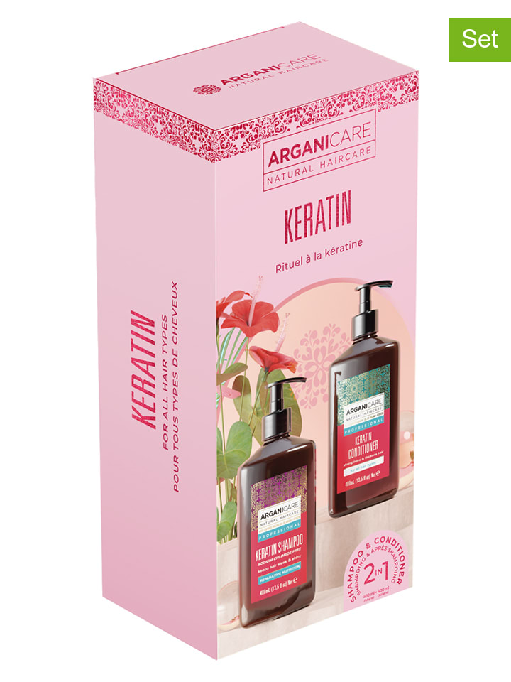 Argani Care 2-częściowy zestaw do włosów "Duo Box - Keratin" rozmiar: onesize
