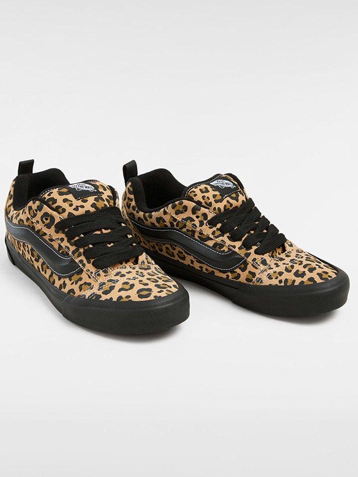 Vans Skórzane sneakersy "Knu Skool" w kolorze jasnobrązowo-czarnym rozmiar: 37