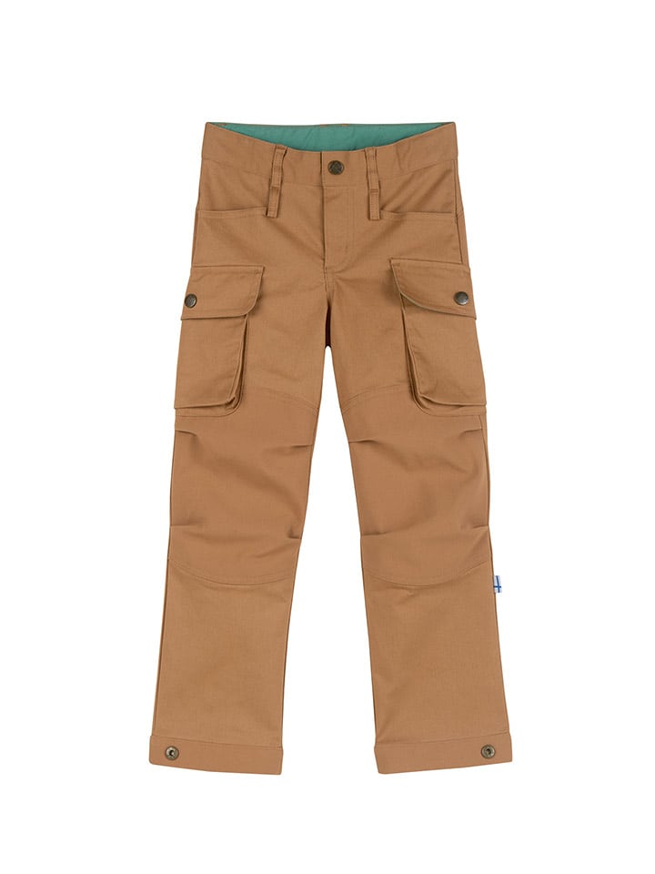 finkid Spodnie funkcyjne "Koski Canvas" w kolorze jasnobrązowym rozmiar: 110/120