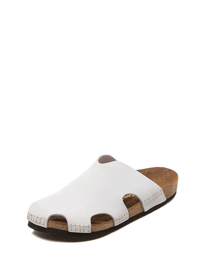 Comfortfusse Skórzane chodaki w kolorze białym rozmiar: 45