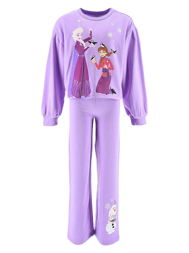 FROZEN Piżama "Kraina Lodu" w kolorze fioletowym rozmiar: 116