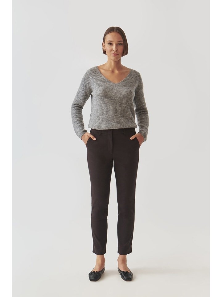 TATUUM Spodnie "Filimi" w kolorze ciemnobrązowym rozmiar: 44