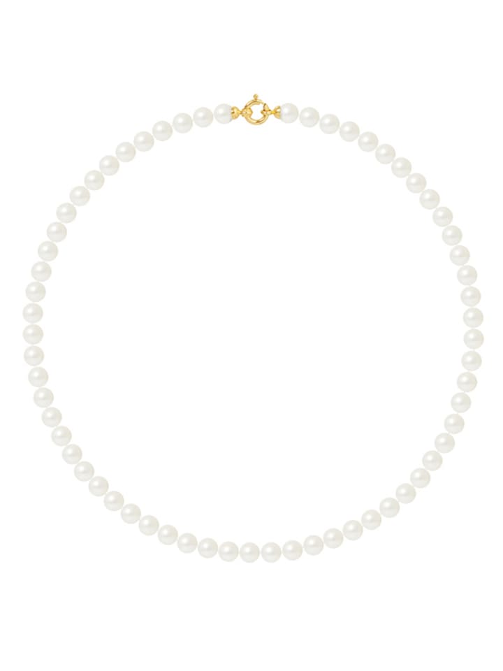 Pearline Naszyjnik perłowy w kolorze białym - dł. 50 cm rozmiar: 50 cm