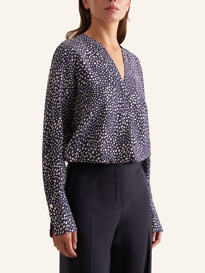 Seidensticker Bluzka w kolorze granatowo-białym rozmiar: 36