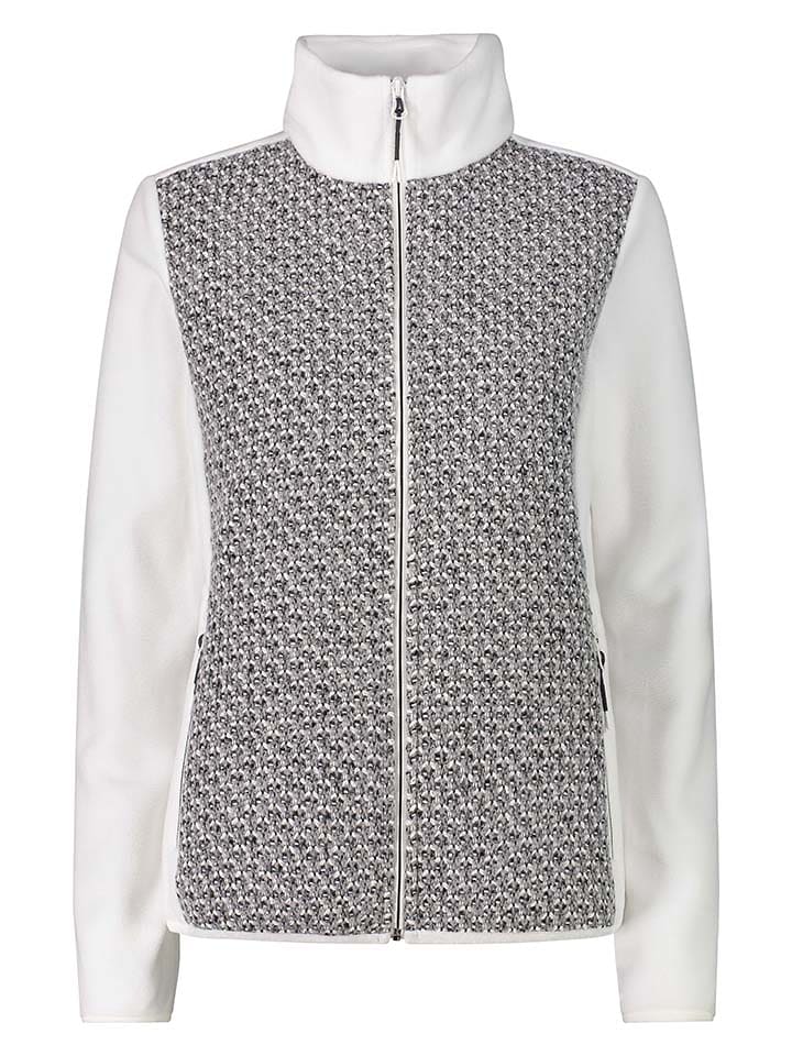 CMP Kurtka polarowa w kolorze biało-czarnym rozmiar: 44