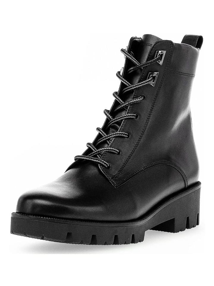 Gabor Skórzane botki w kolorze czarnym rozmiar: 38,5