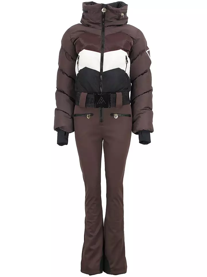 Peak Mountain Kombinezon narciarski "Antiero" w kolorze brązowym rozmiar: XL