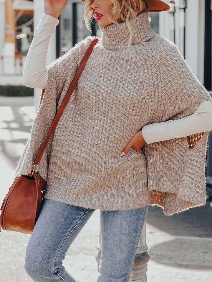 Milan Kiss Ponczo w kolorze beżowym rozmiar: XL