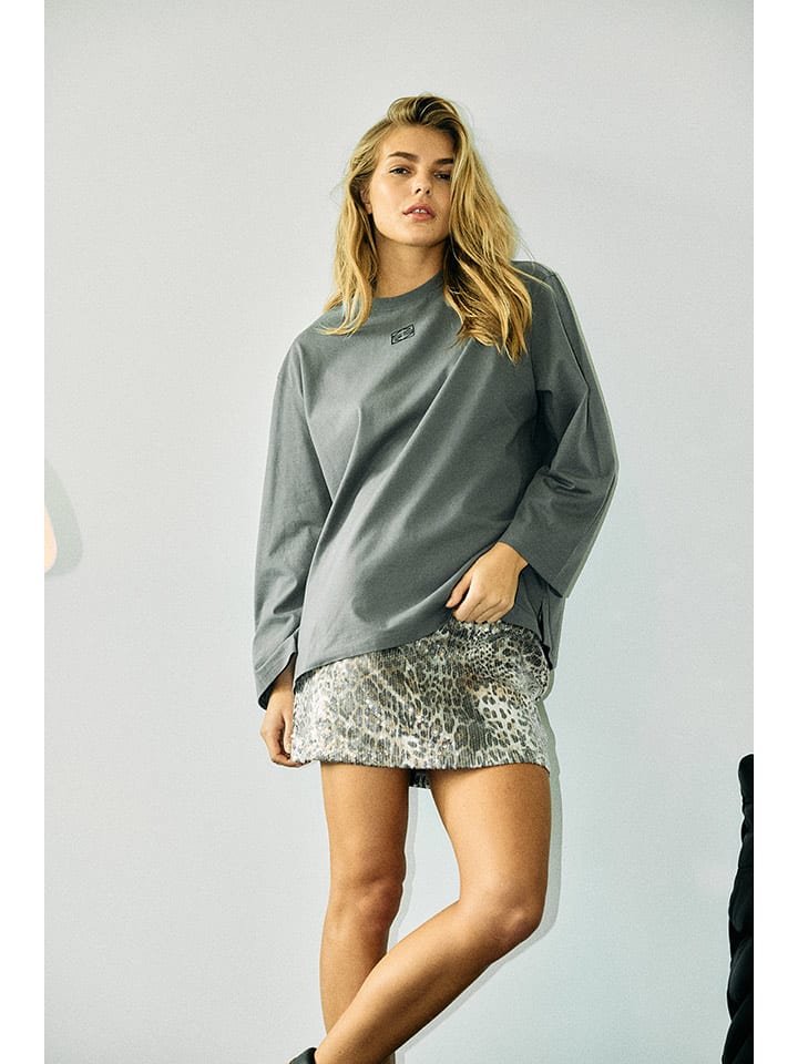 Noisy may Koszulka w kolorze szarym rozmiar: XL