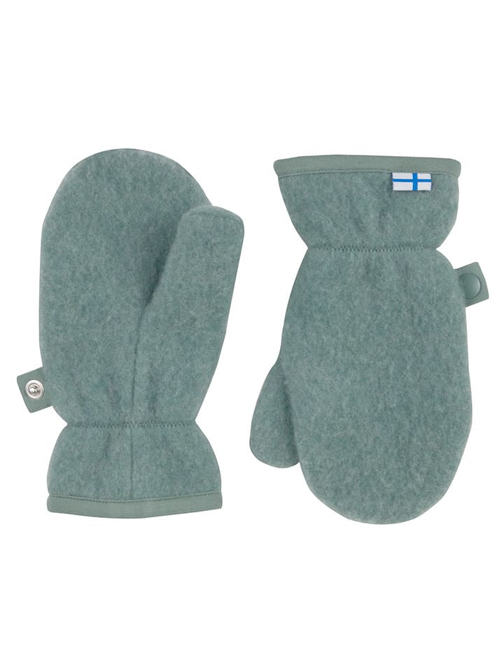 finkid Rękawiczki funkcyjne "NUPUJUSSI WOOL" w kolorze zielonym rozmiar: 122-140