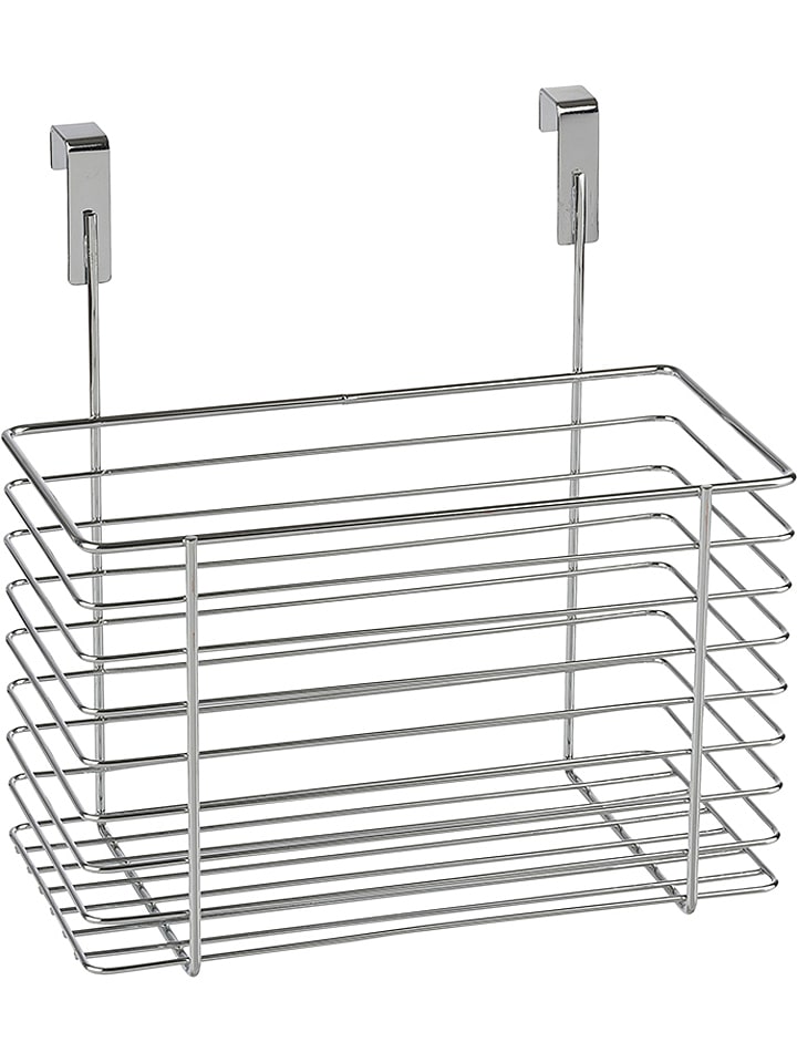 Wenko Koszyk wiszący w kolorze srebrnym - 24 x 24,5 x 15 cm rozmiar: onesize