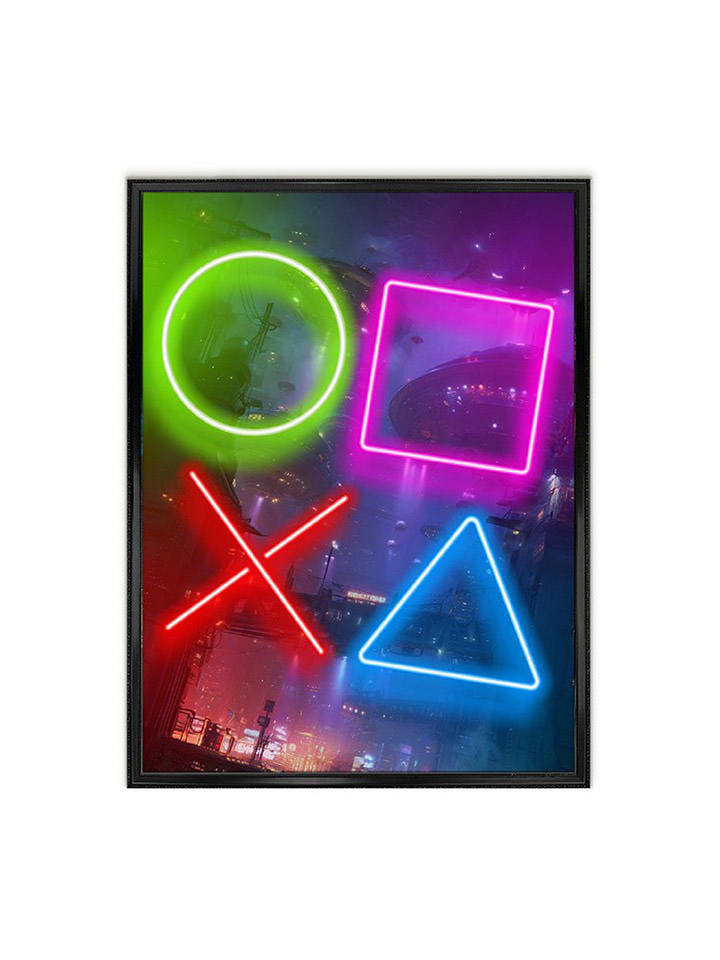 Orangewallz Druk artystyczny LED ''Game Signs'' rozmiar: 60x80 cm