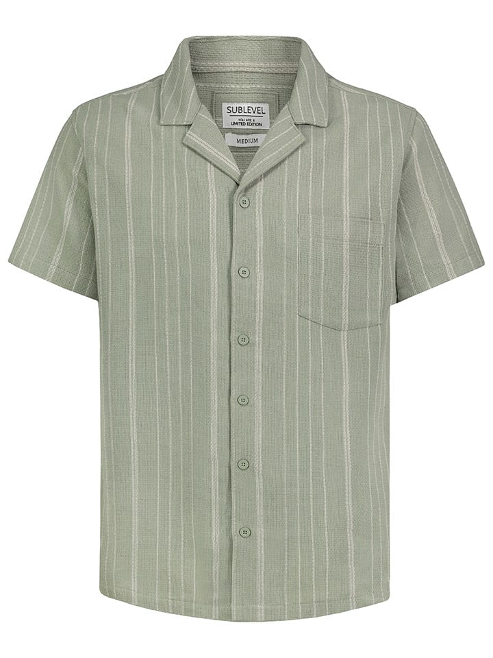 Sublevel Koszula - Regular fit - w kolorze zielonym rozmiar: L