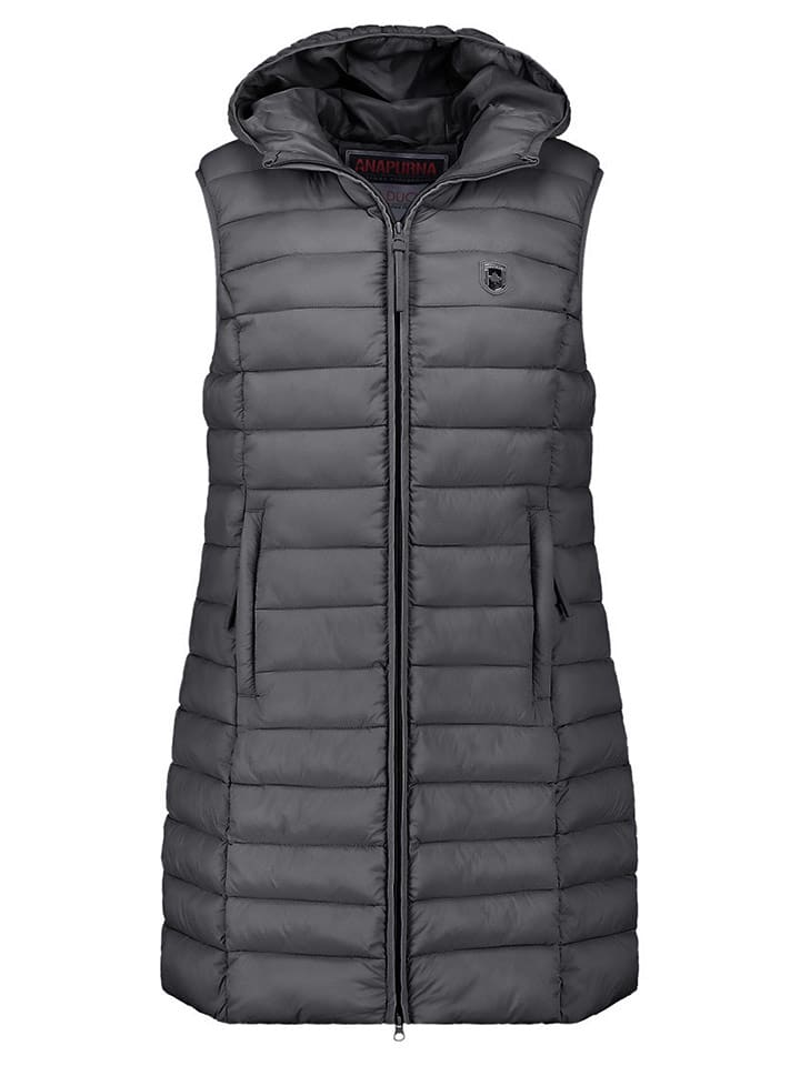 ANAPURNA Kamizelka pikowana "Vakitalana" w kolorze antracytowym rozmiar: XL