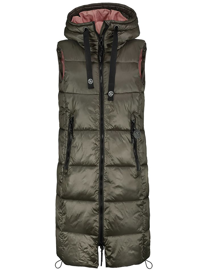 Sublevel Kamizelka pikowana w kolorze khaki rozmiar: XL