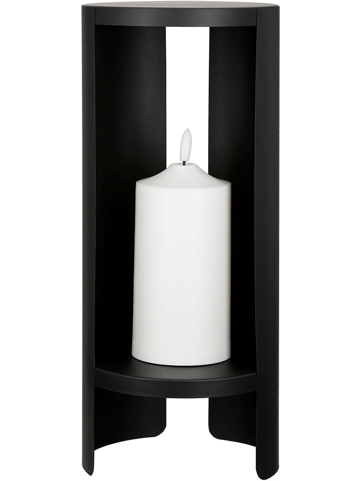 GILDE Dekoracja LED "Shelter" w kolorze czarnym - wys. 36 cm rozmiar: onesize