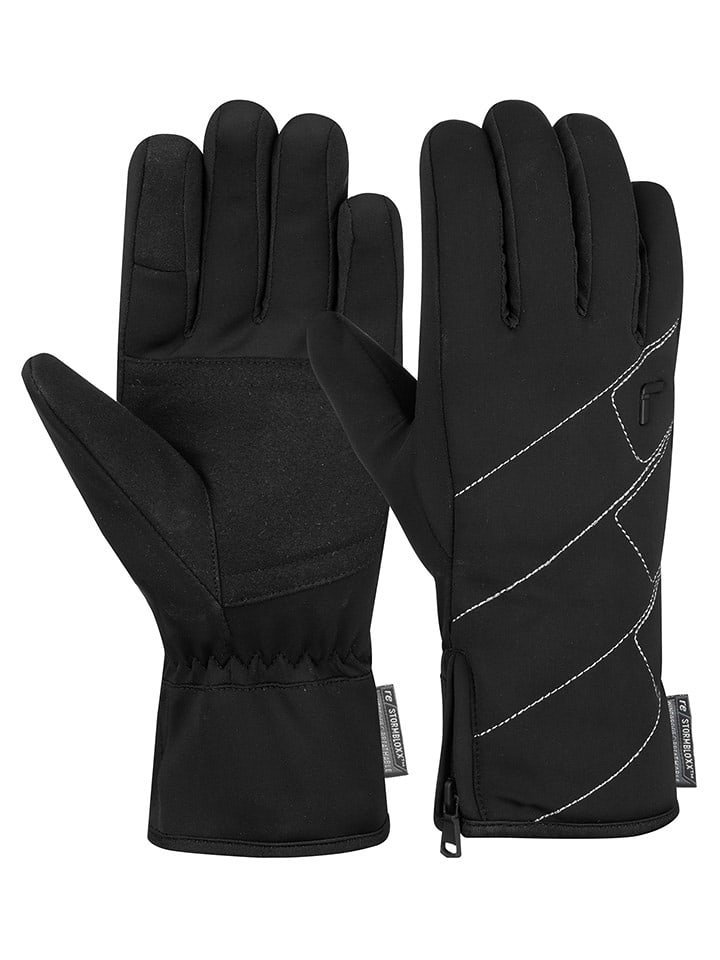 Reusch Rękawiczki funkcyjne "Loredana STORMBLOXX" w kolorze czarnym rozmiar: 6,5