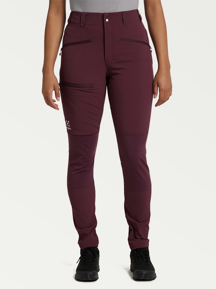 Haglöfs Spodnie funkcyjne "Mid Slim" w kolorze czerwonym rozmiar: 42