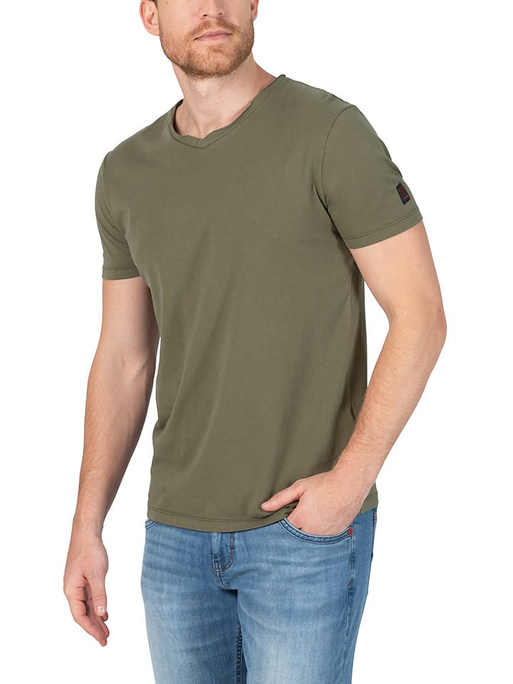 Timezone Koszulka w kolorze khaki rozmiar: XL