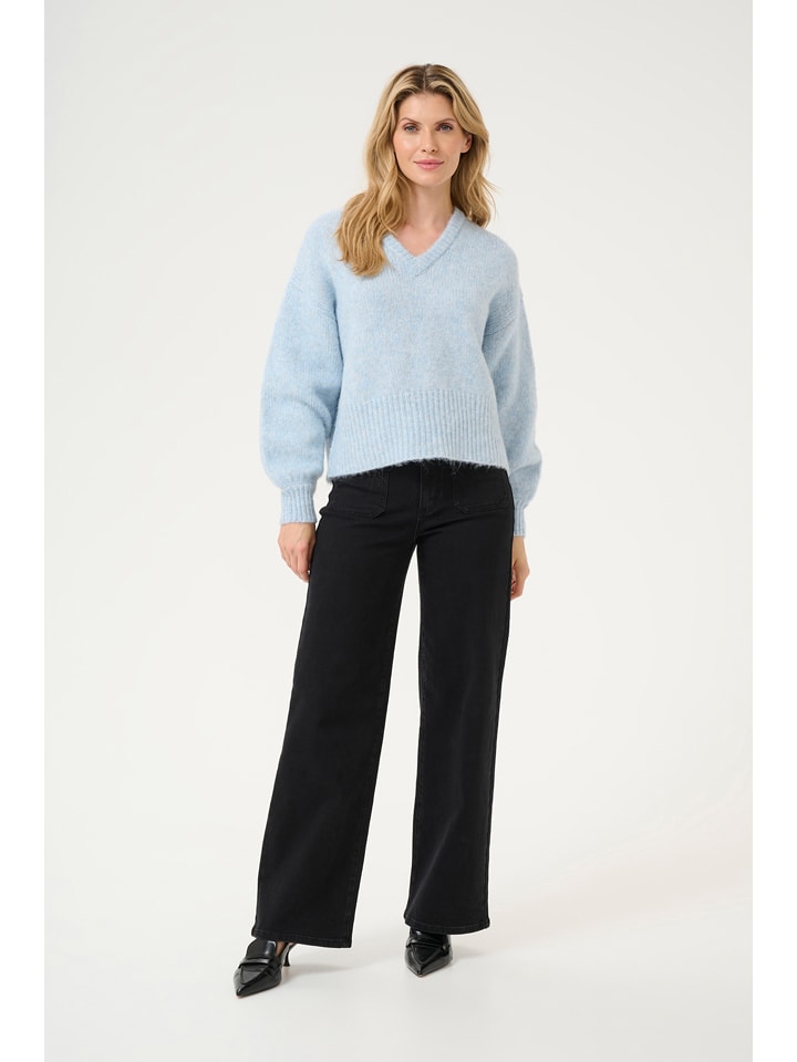 Kaffe Sweter w kolorze błękitnym rozmiar: XL