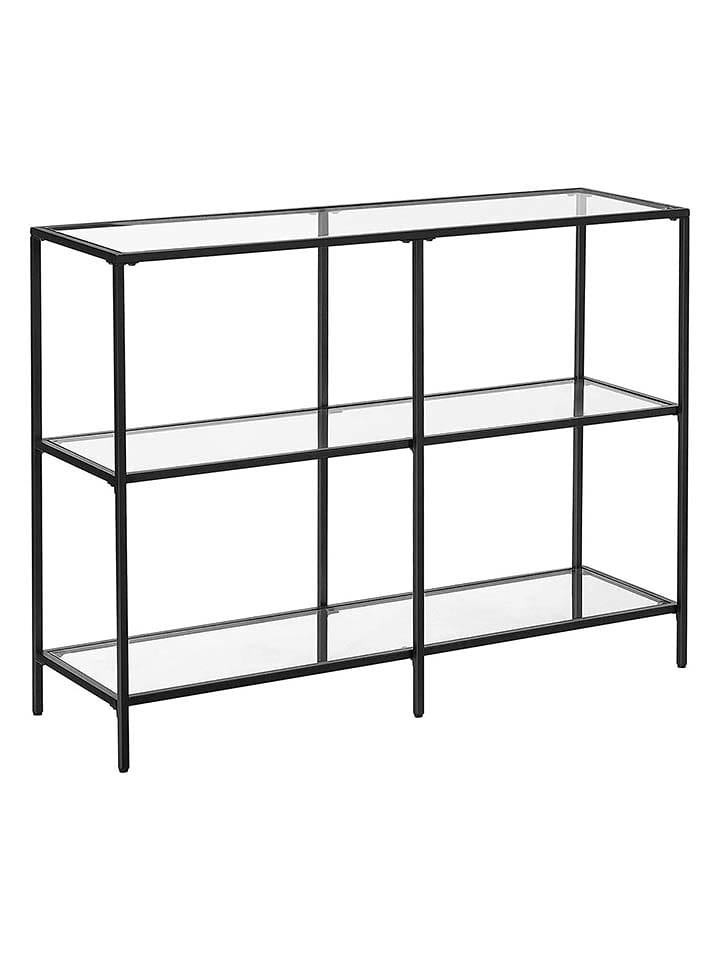 Songmics Regał stojący w kolorze czarnym - 100 x 73 x 30 cm rozmiar: onesize