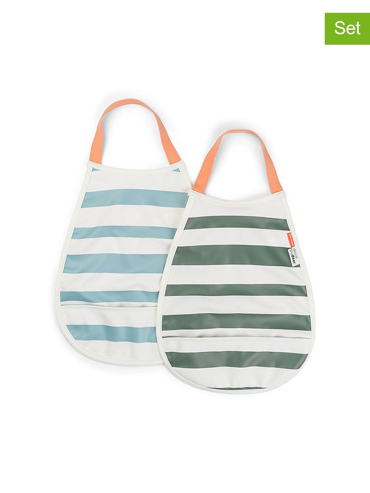 done by deer Śliniaczki (2 szt.) w kolorze błękitnym i zielonym rozmiar: onesize