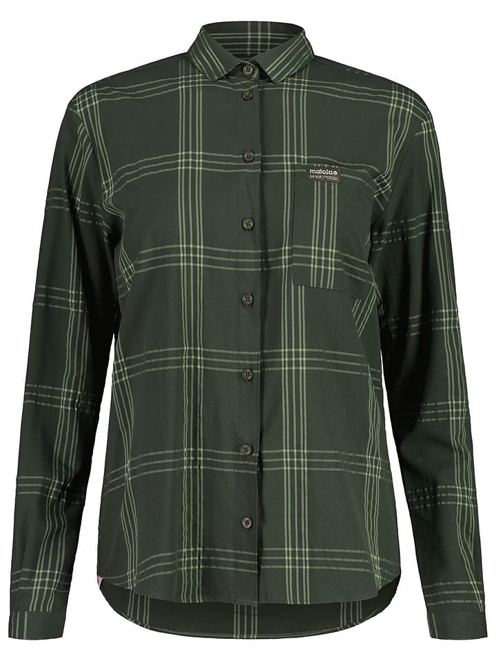 Maloja Koszula "LiebenerspitzeM." w kolorze khaki rozmiar: L