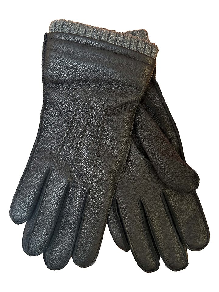 Kaiser Naturfellprodukte Skórzane rękawiczki w kolorze czarnym rozmiar: 11