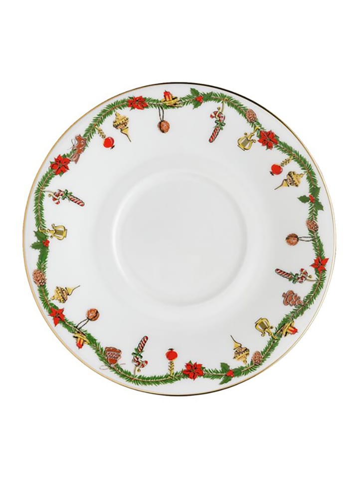 Hutschenreuther Spodek "Nora" w kolorze biało-zielono-czerwonym - Ø 16,1 cm rozmiar: onesize