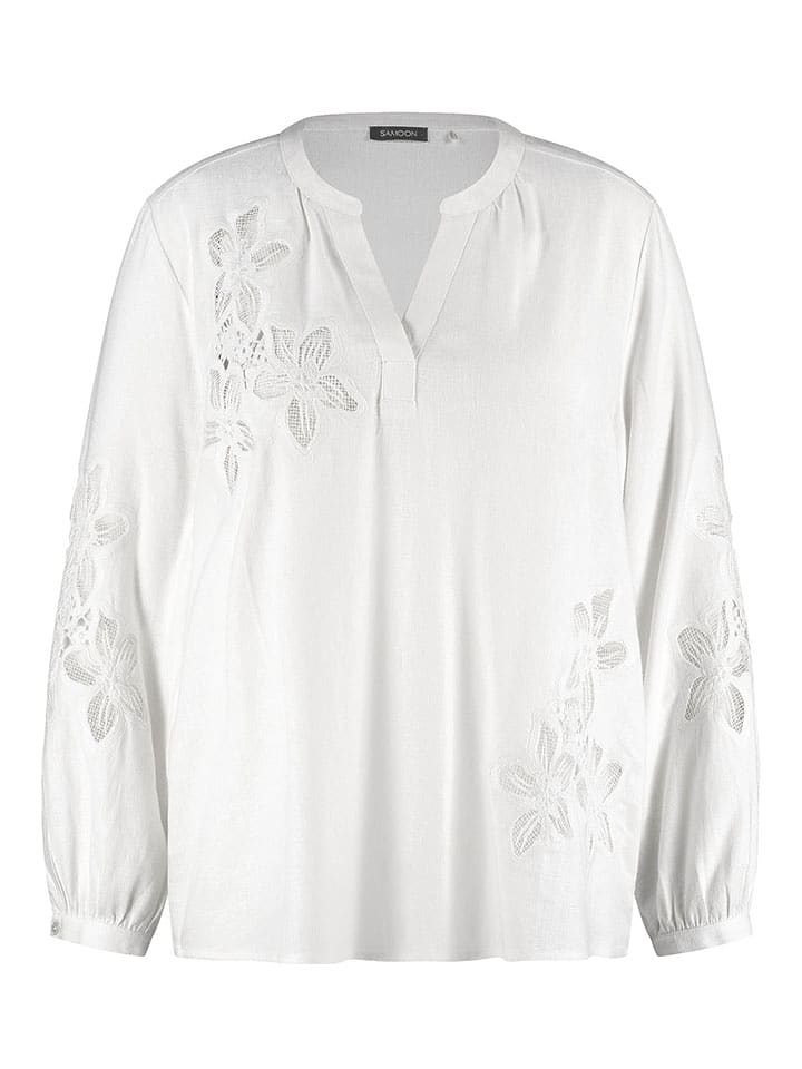 SAMOON Bluzka w kolorze białym rozmiar: 46