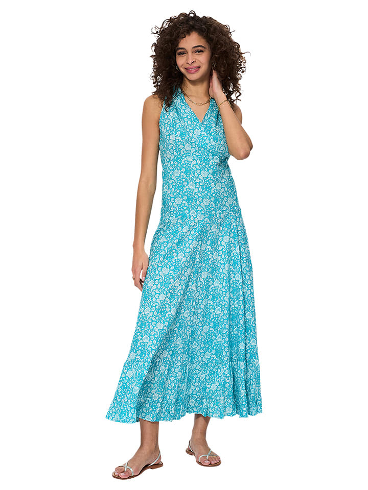 Aller Simplement Sukienka w kolorze turkusowo-białym rozmiar: 34/36