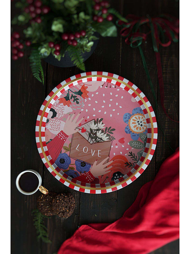 Violeta Home Taca w kolorze czerwonym - Ø 31,5 cm rozmiar: onesize