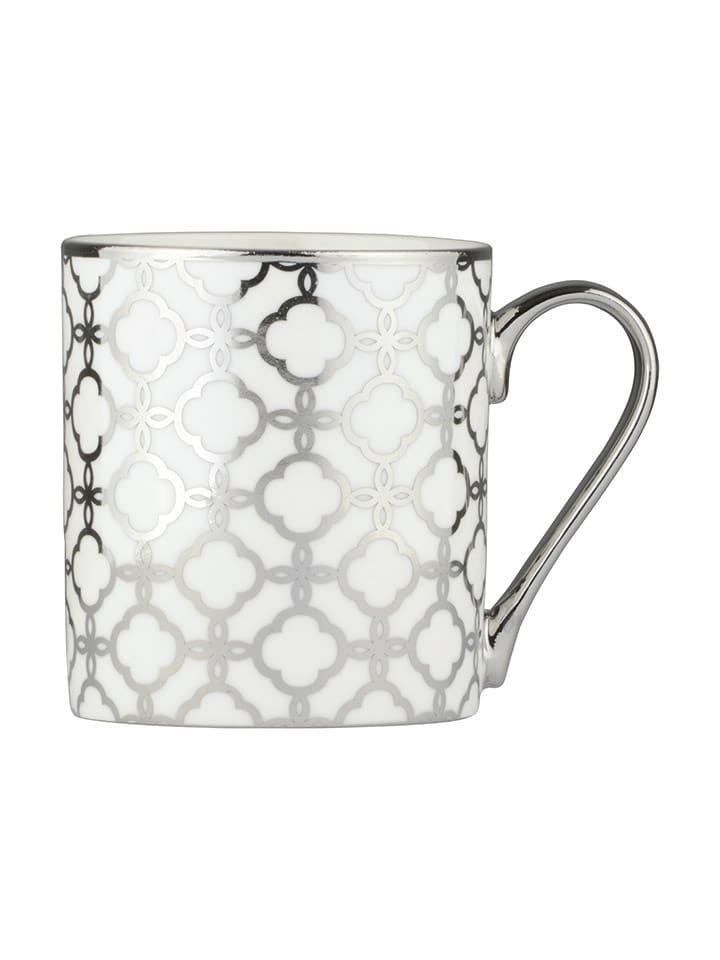 BIA INTERNATIONAL Kubek jumbo "Links" w kolorze srebrnym - 400 ml rozmiar: onesize