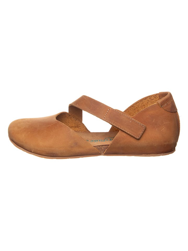 Comfortfusse Skórzane baleriny w kolorze jasnobrązowym rozmiar: 38