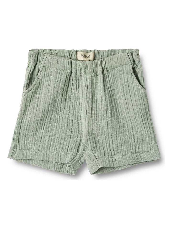 Wheat Szorty "Luca" w kolorze jasnozielonym rozmiar: 92