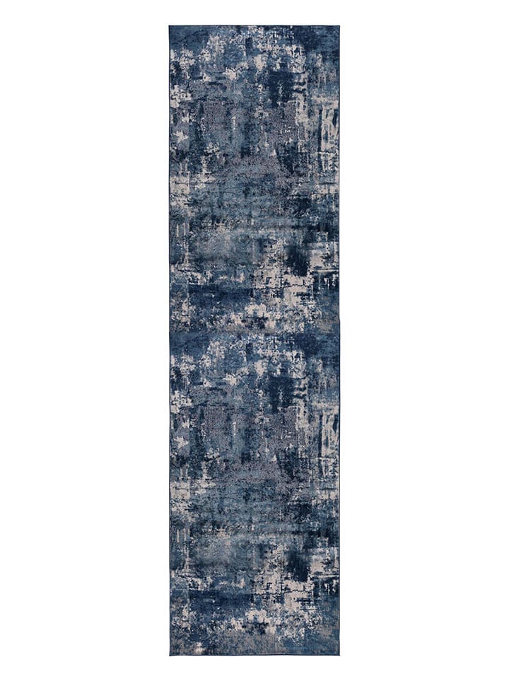 Flair Rugs Chodnik "Wonderlust Cocktail" w kolorze kremowo-niebieskim rozmiar: 80x300 cm