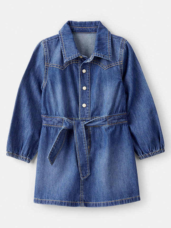 OshKosh Sukienka dżinsowa w kolorze niebieskim rozmiar: 110