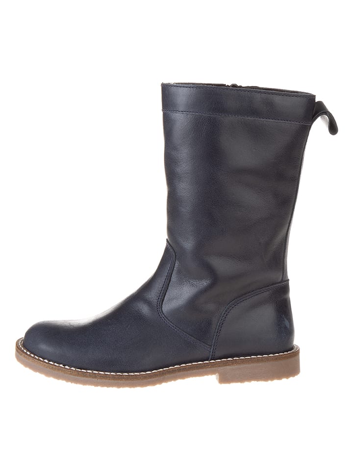 lamino Skórzane kozaki w kolorze granatowym rozmiar: 31