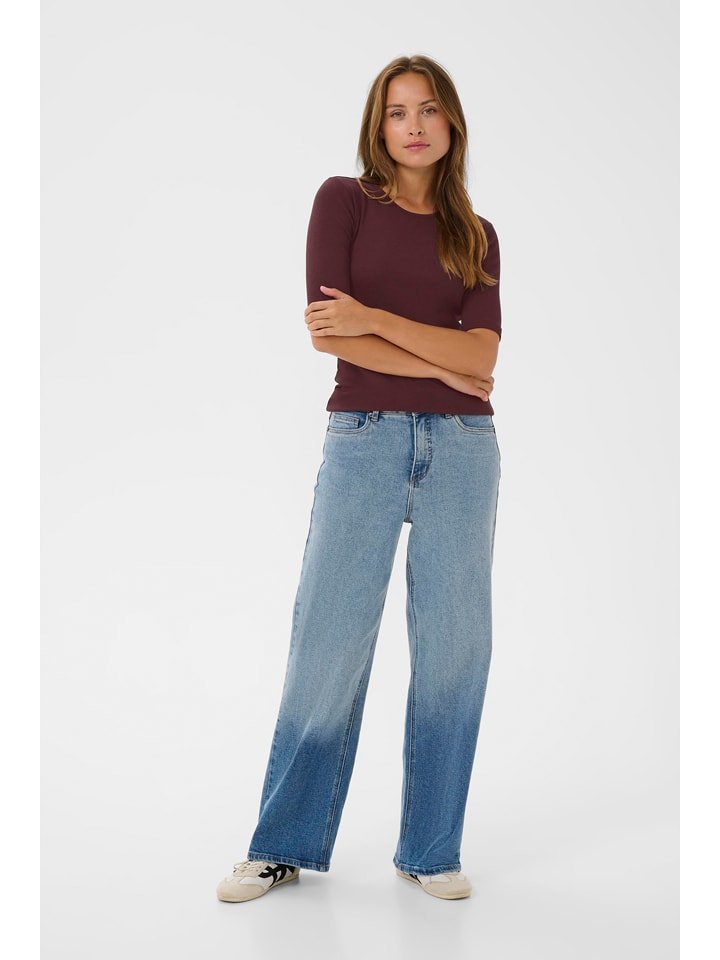 Kaffe Koszulka w kolorze brązowym rozmiar: XXL