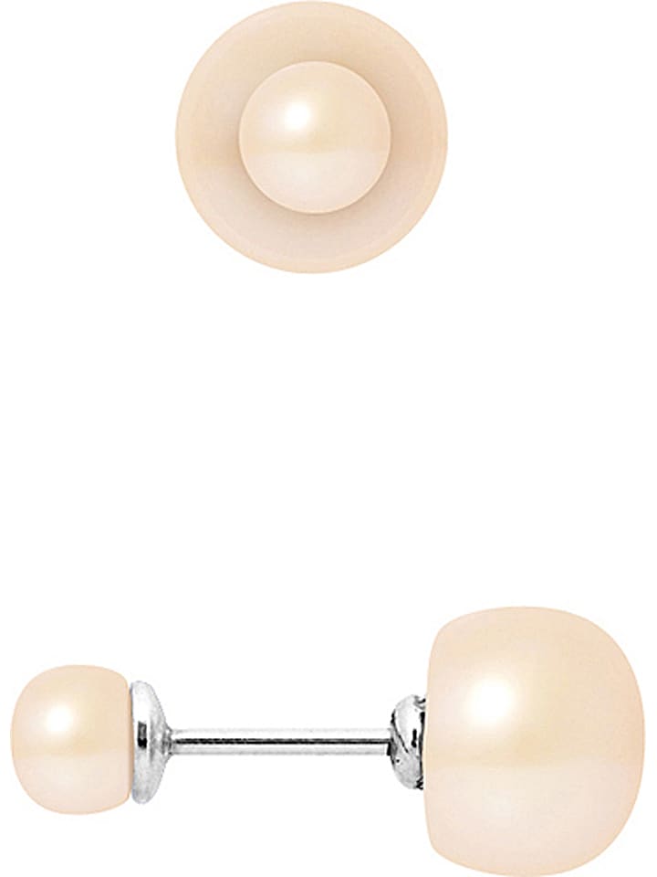 Mitzuko Kolczyki-wkrętki z perłami w kolorze jasnoróżowym rozmiar: onesize