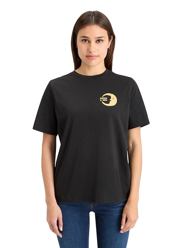 Scotch & Soda Koszulka w kolorze czarnym rozmiar: XL