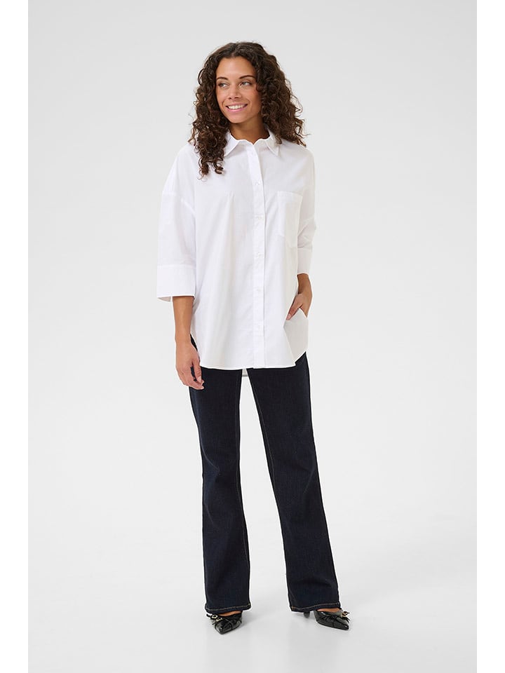 CULTURE Bluzka w kolorze białym rozmiar: XXL