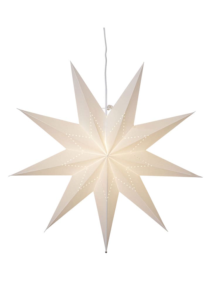 STAR Trading Lampa dekoracyjna "Lysa" w kolorze białym - Ø 60 cm rozmiar: onesize