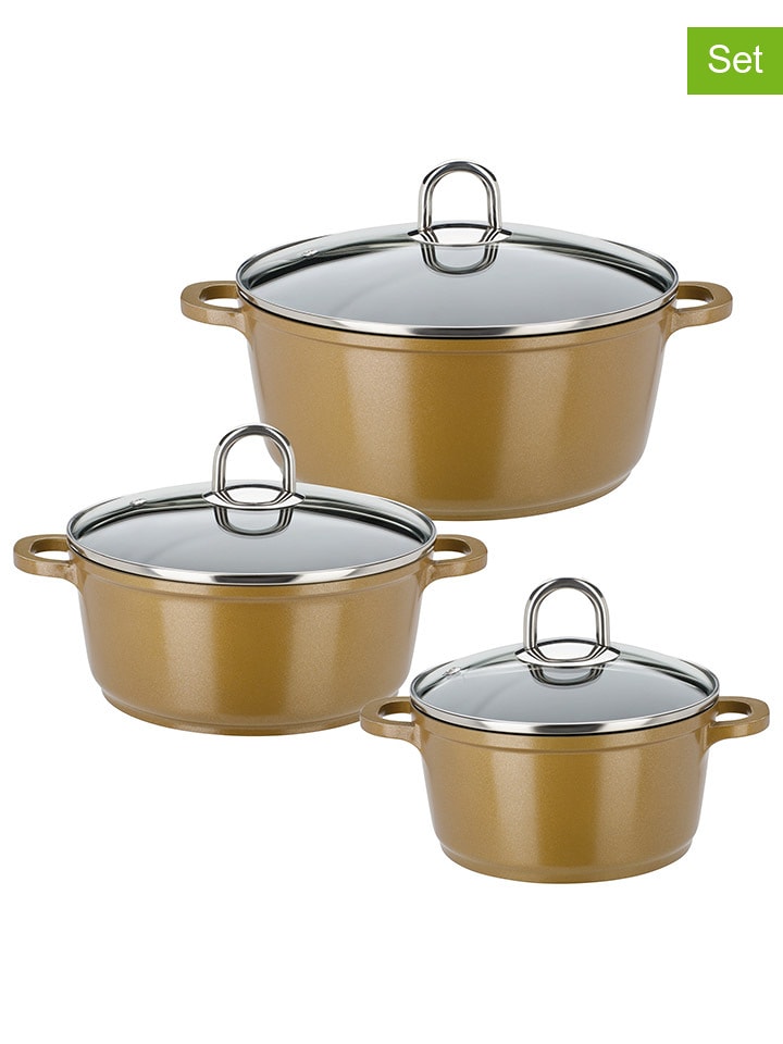 GSW 6-częściowy zestaw "Gourmet" w kolorze złotym rozmiar: onesize