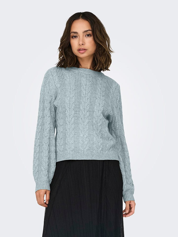 ONLY Sweter w kolorze błękitnym rozmiar: L